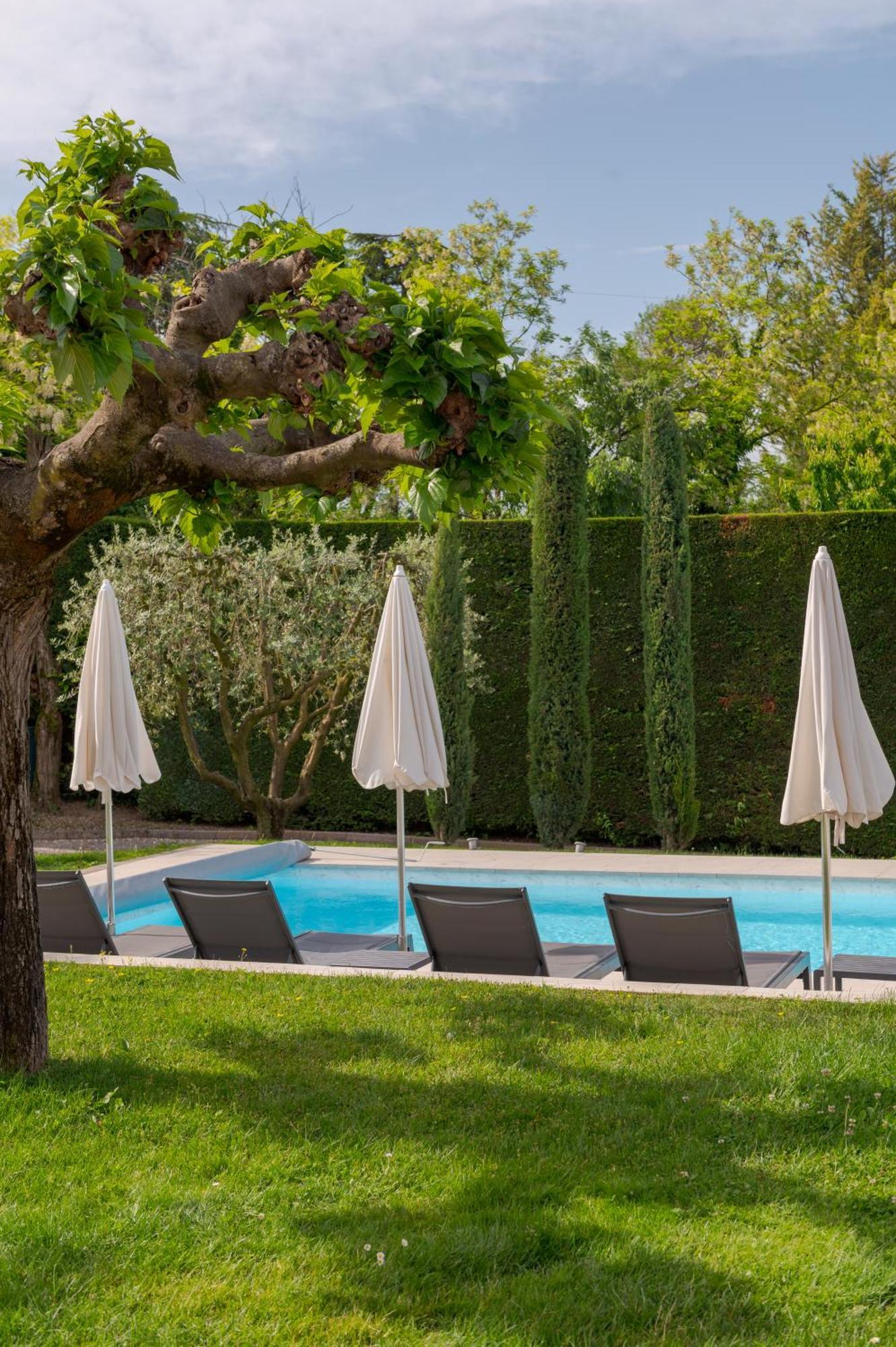 Villa Carini With 3000 Mq Garden & Heated Pool Castelnuovo del Garda Bagian luar foto